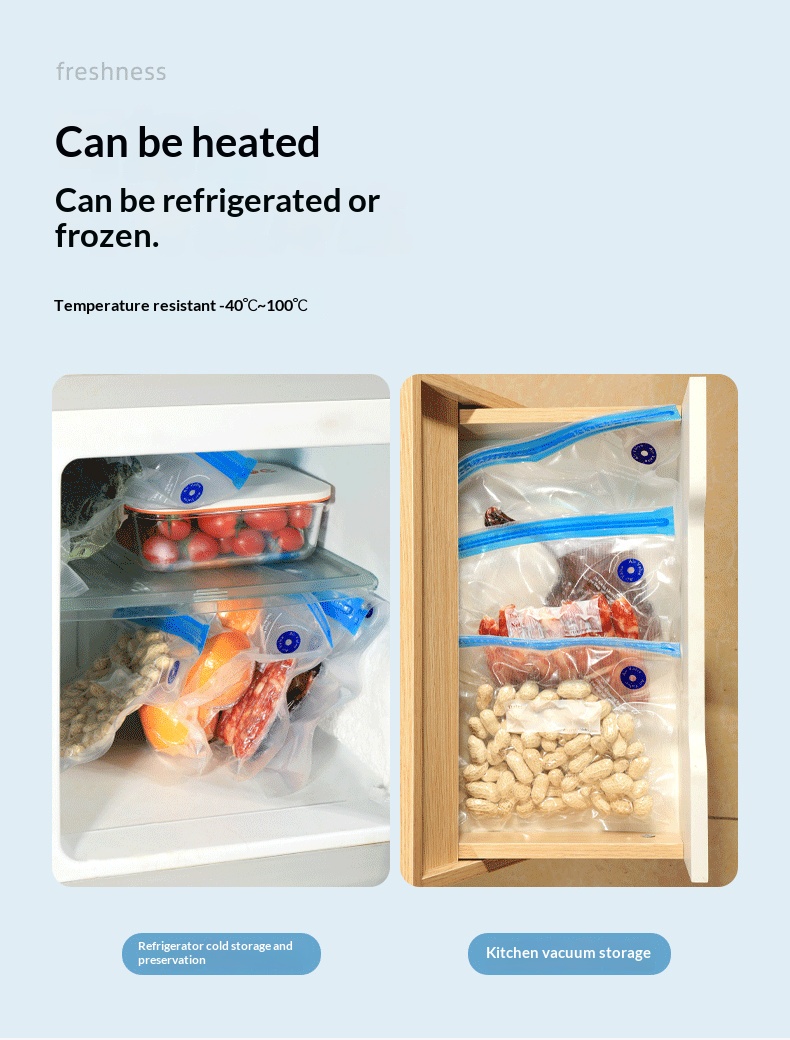 Meal Prep Vacuum Seal Containers - BPA 프리 재사용 가능 진공 식품