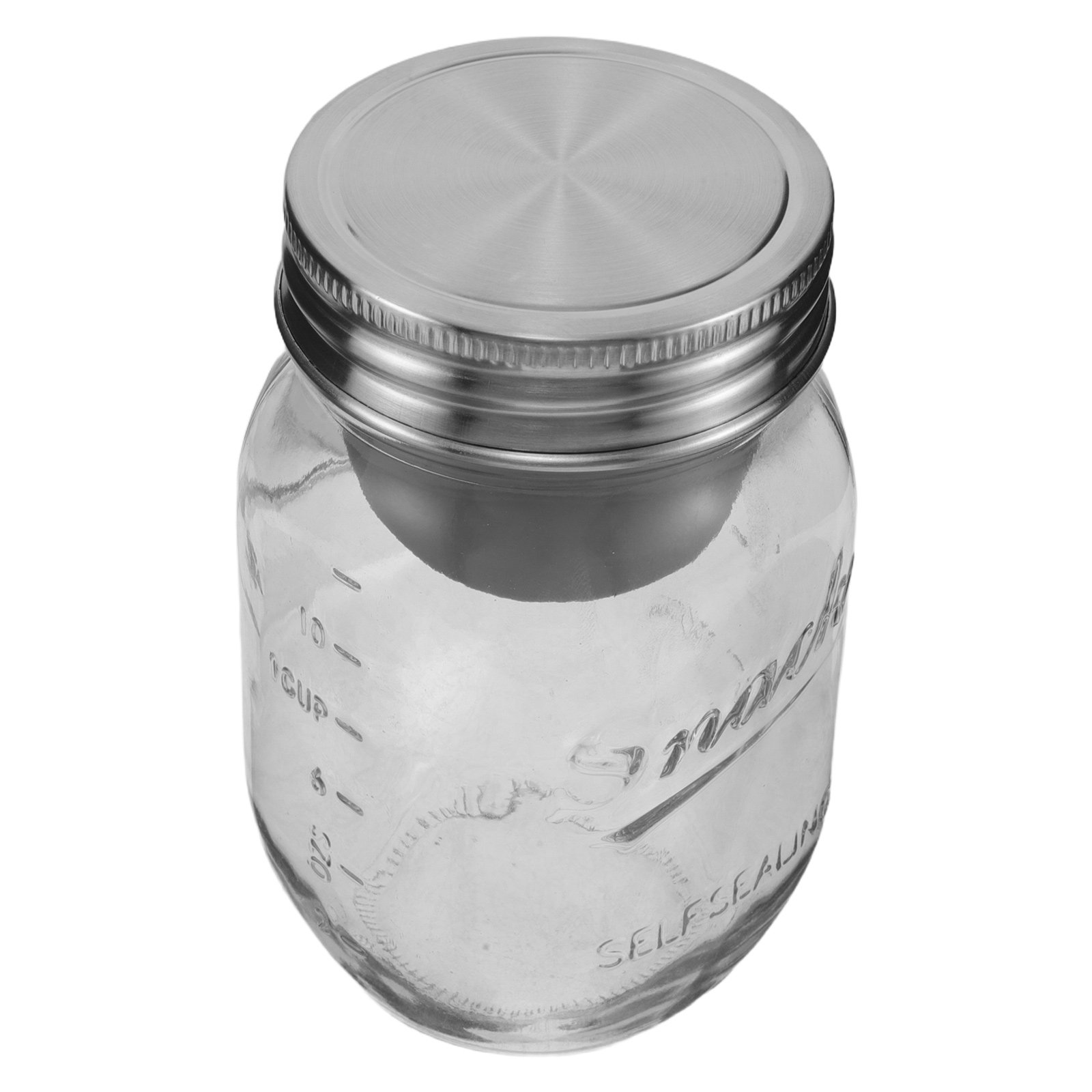 Meal Prep Jar Salad - 유리 샐러드 용기 16온스, 밀폐형, 누수