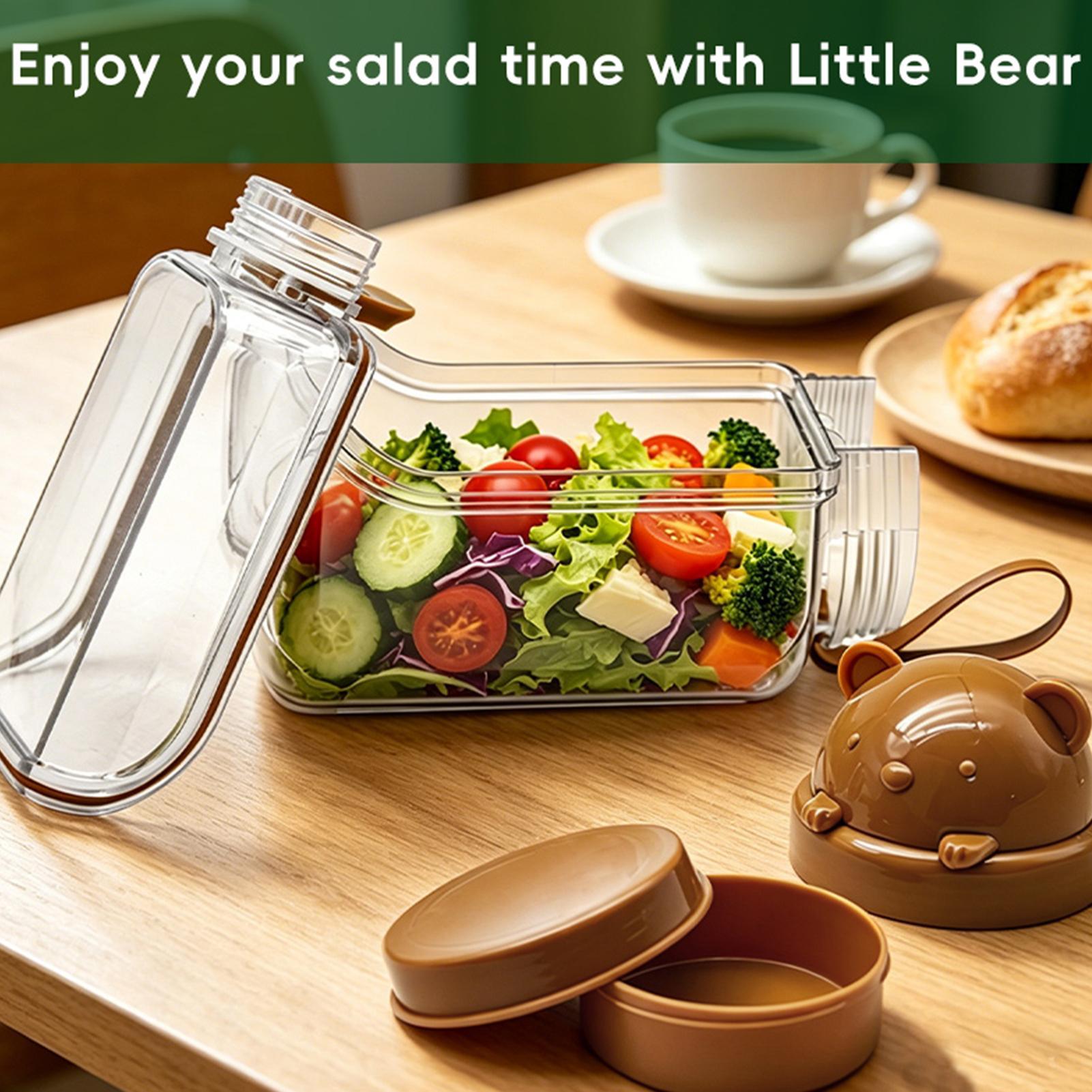 Meal Prep Jar Salad - 식사 준비용 용기 휴대용 누수 방지
