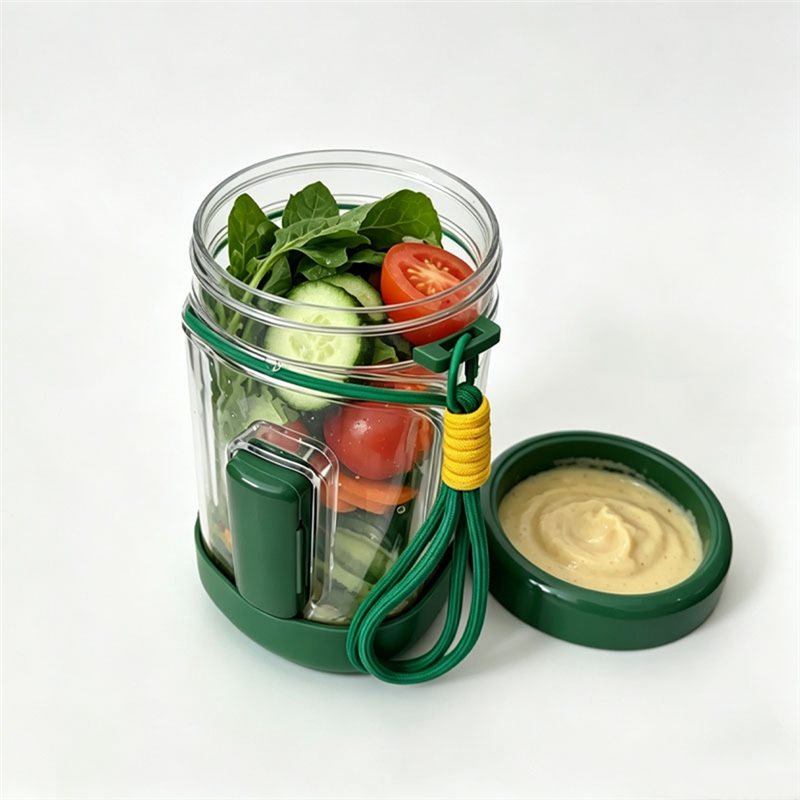 ABDJ-누수방지 샐러드 용기 휴대용 샐러드 병(드레싱 - Meal Prep Jar Salad 리뷰 및 가격