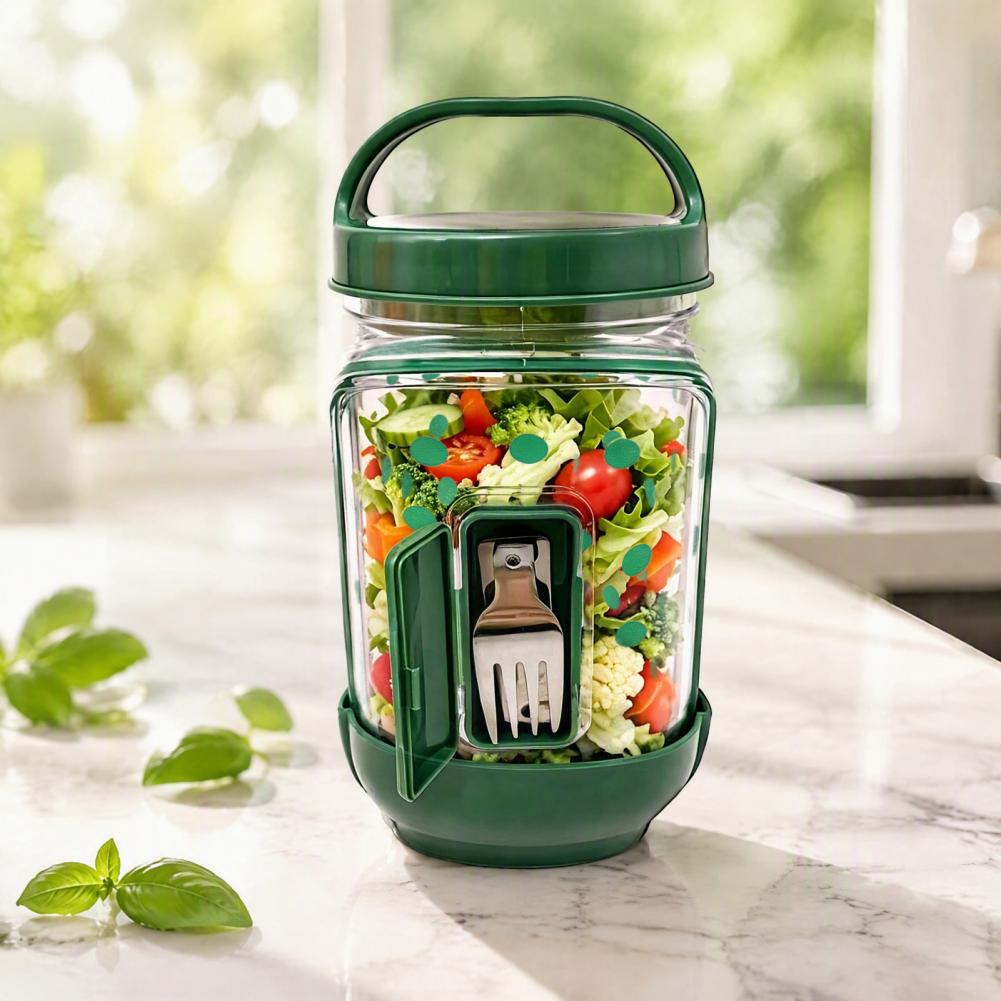 직장용 휴대용 도시락 용기, 누수 방지 식사 준비 용기 - Meal Prep Jar Salad 리뷰 및 가격