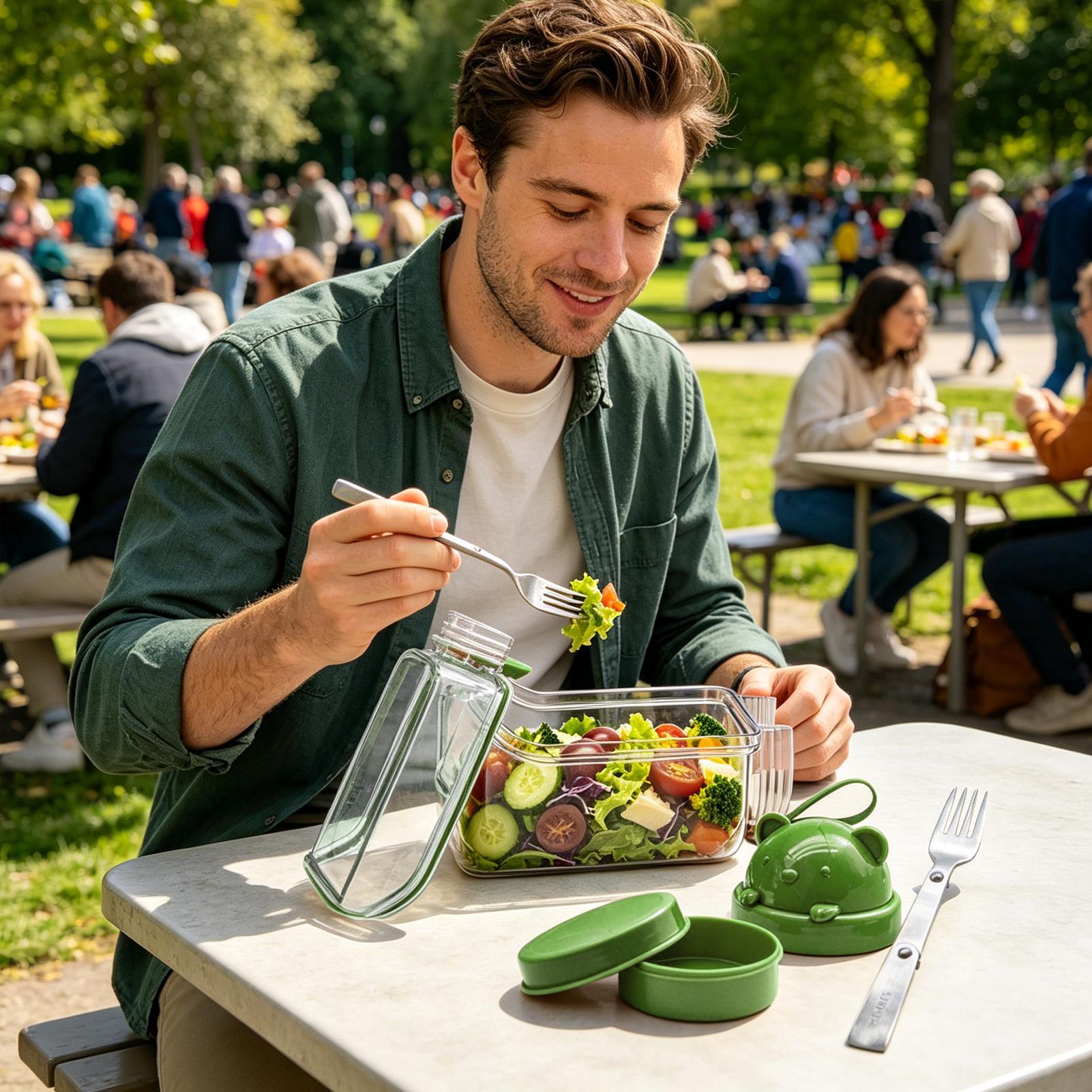 샐러드 용기 투명 식품 보관함 샐러드 캐니스터 식사 준 - Meal Prep Jar Salad 리뷰 및 가격