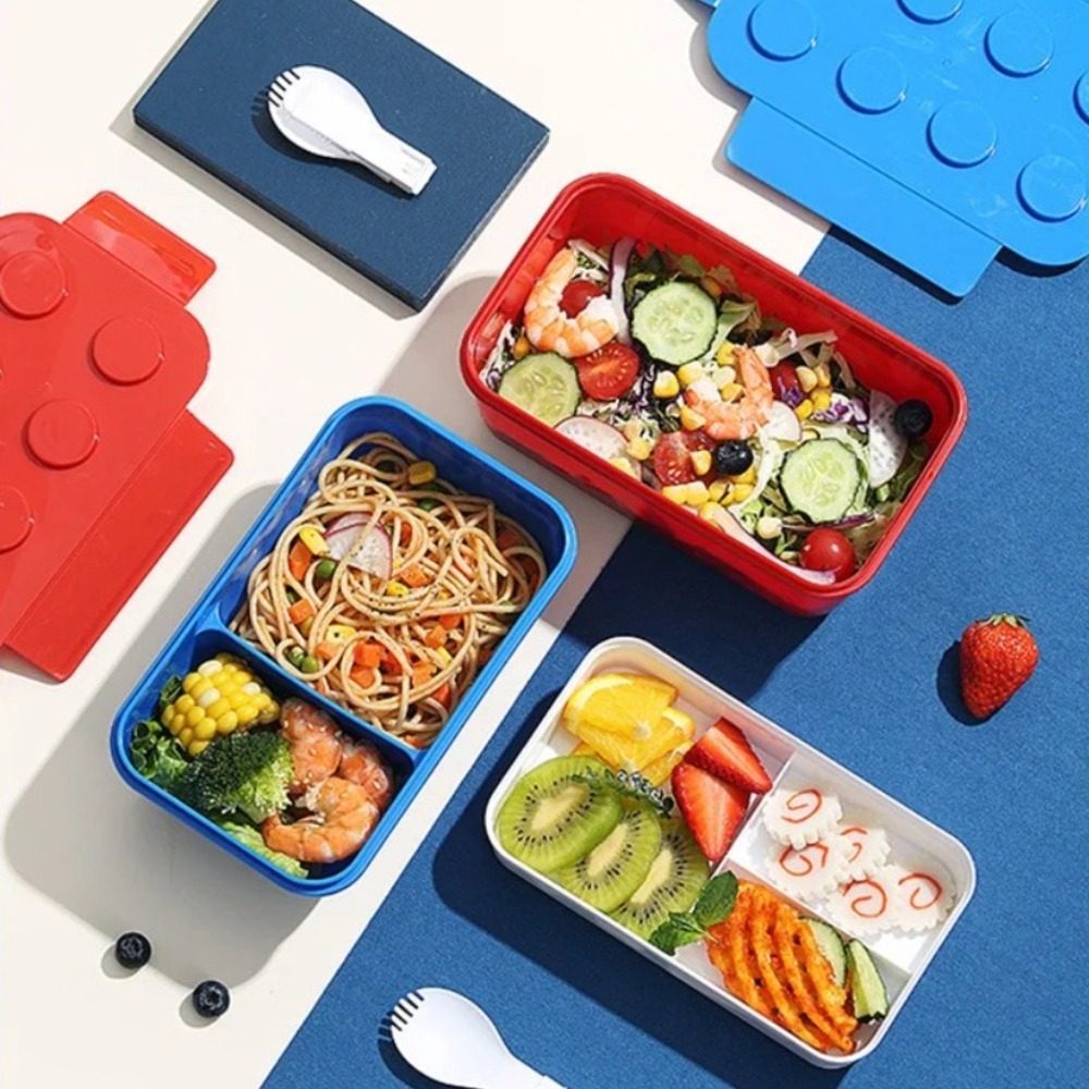 DIY 창의적인 밀폐형 도시락 컬러 블록 벤토 박스 휴 - Salad Container Jar 리뷰 및 가격