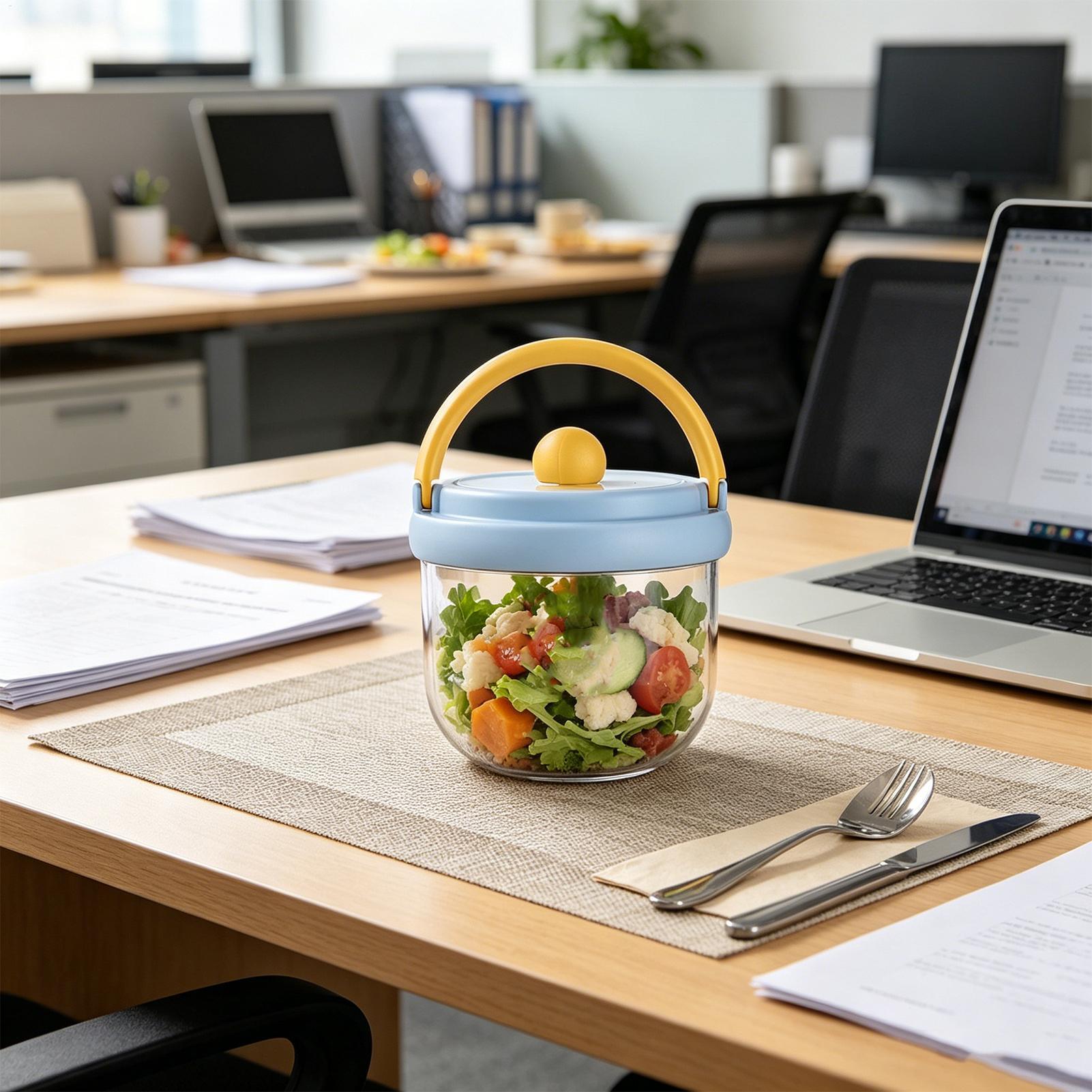 600ml 여행용 샐러드 용기, 새지 않는 휴대용 보관 - Meal Prep Jar Salad 리뷰 및 가격