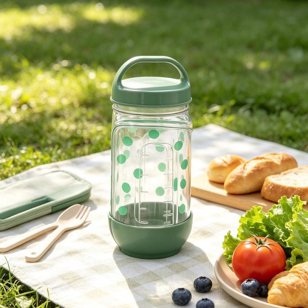 샐러드 컵 포크 소스 용기 드레싱 쉐이커 병 누수 방지 - Meal Prep Jar Salad 리뷰 및 가격