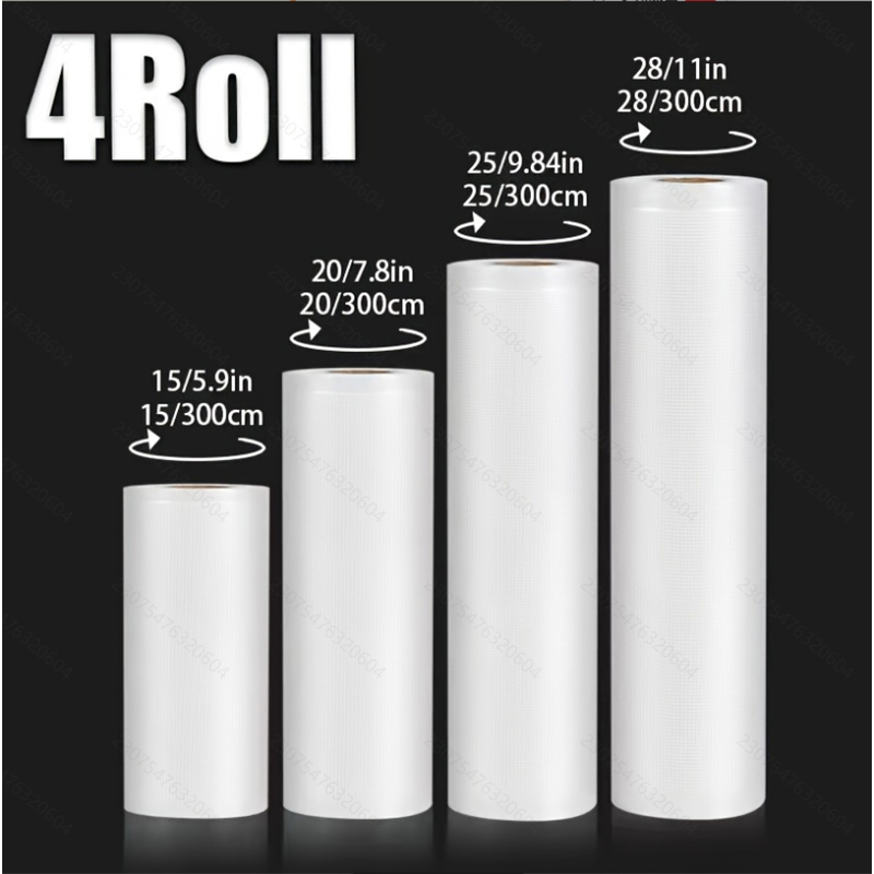진공 밀봉 백 4개: 롤 4개(중/대/X대 사이즈),  - Meal Prep Vacuum Seal Containers 리뷰 및 가격