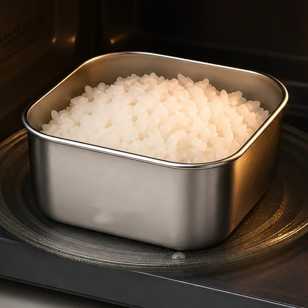 실리콘 뚜껑 스테인리스 스틸 신선도 유지 용기, 쌓을  - Meal Prep Rice 리뷰 및 가격