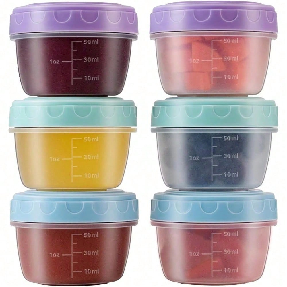 1-6팩 2.7온스 샐러드 드레싱 용기 (뚜껑 포함)  - Salad Container Jar 리뷰 및 가격