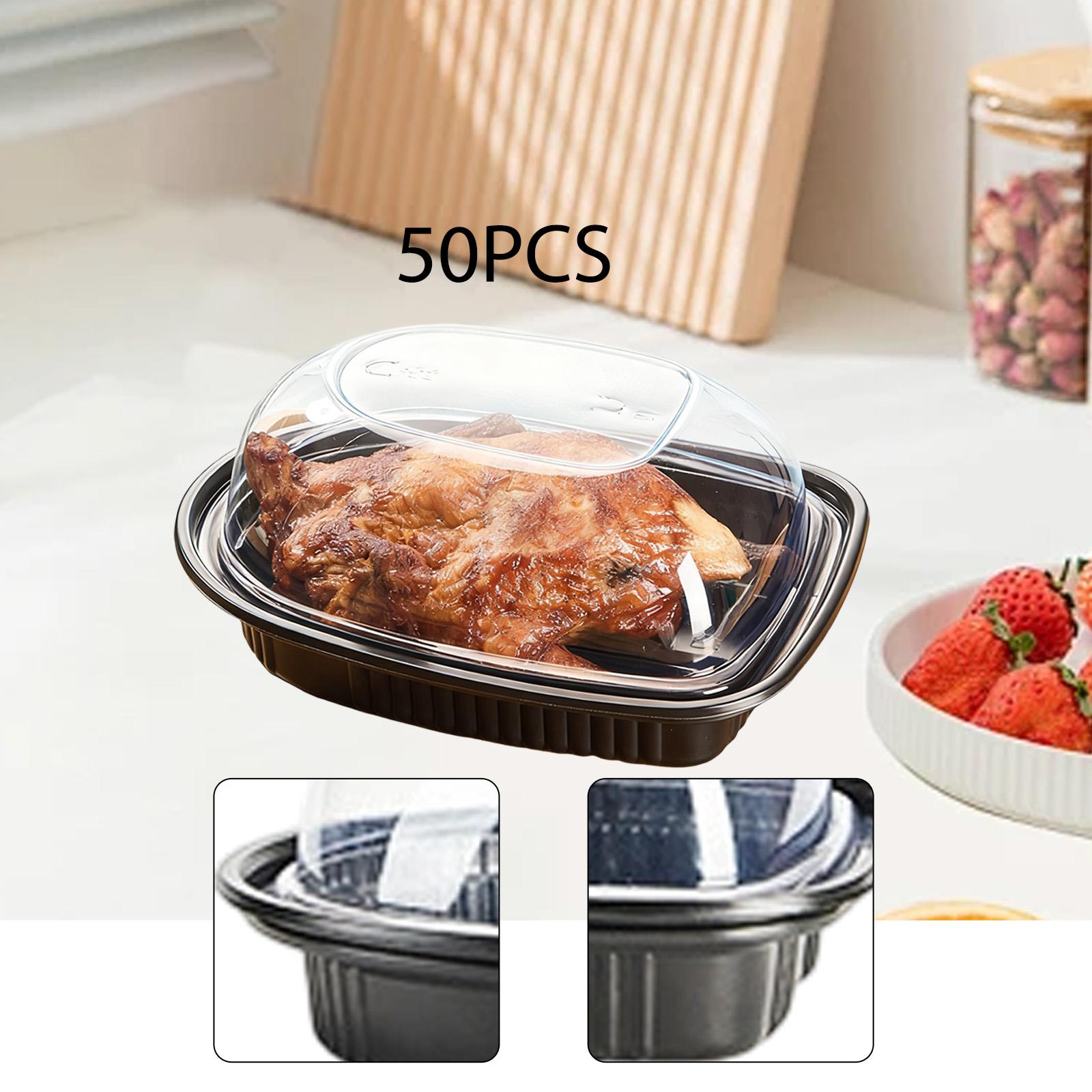 50개 로티세리 치킨 로스터 용기 보관함, 열 및 냉동 - Meal Prep Chicken 리뷰 및 가격