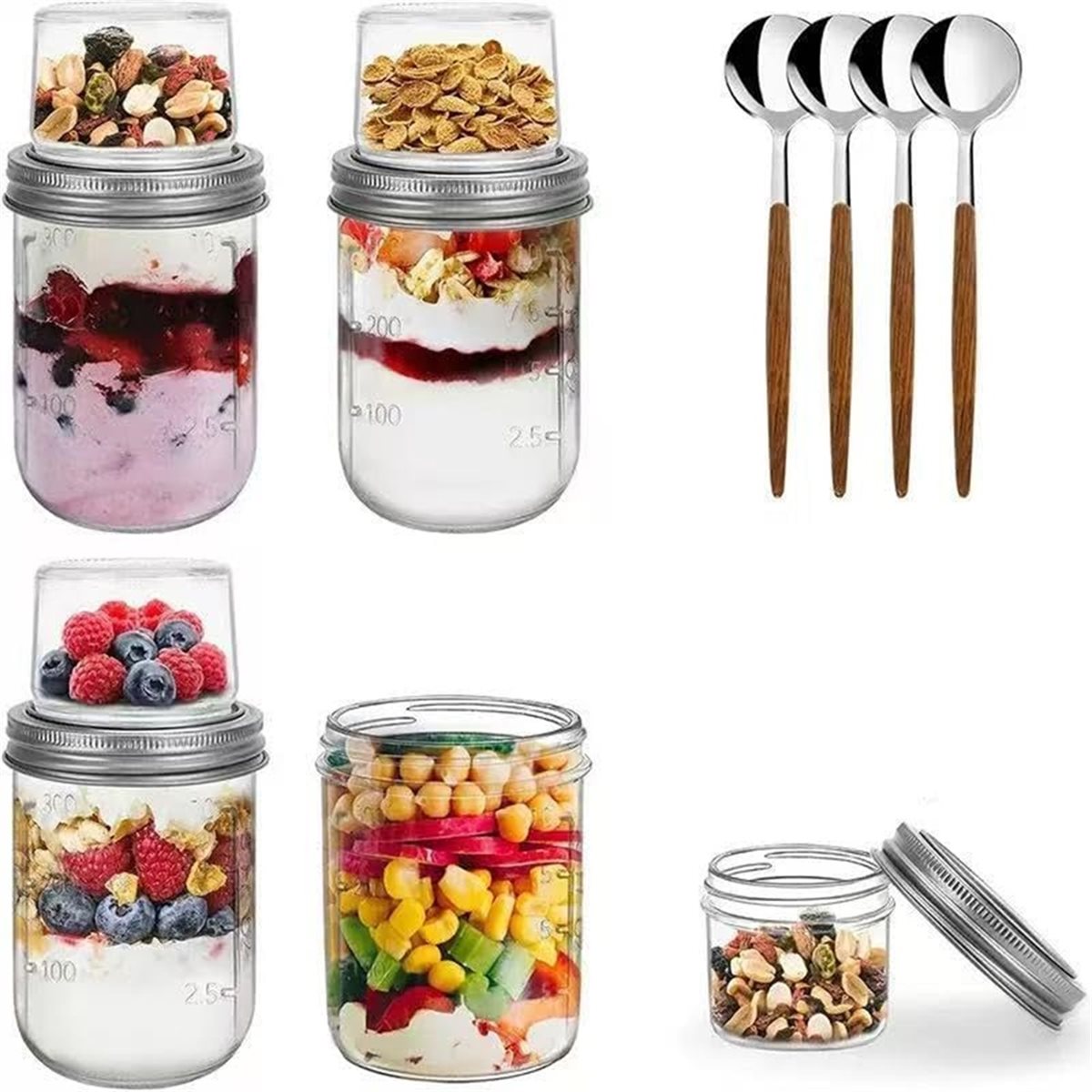 2026 트렌드 오버나이트 오트 컨테이너(뚜껑 포함), - Meal Prep Overnight Oats 리뷰 및 가격